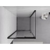 Mexen Exo-3S kabina prysznicowa rozsuwana 80 x 80 cm, transparent, czarna - 8153-080-080-70-00