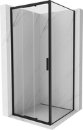 Mexen Exo-3S kabina prysznicowa rozsuwana 85 x 85 cm, transparent, czarna - 8153-085-085-70-00