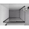 Mexen Exo-3S kabina prysznicowa rozsuwana 90 x 100 cm, transparent, czarna - 8153-090-100-70-00