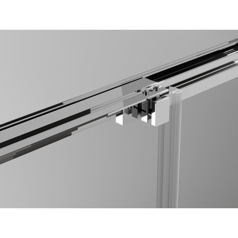 Mexen Exo-3S drzwi prysznicowe rozsuwane 75 cm, transparent, chrom - 8153-075-000-01-00