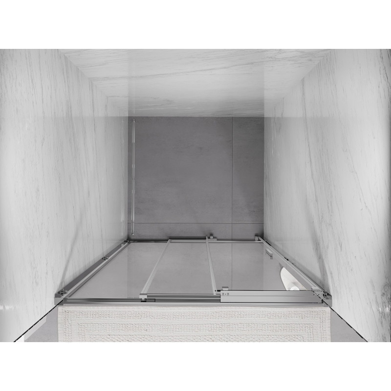 Mexen Exo-3S drzwi prysznicowe rozsuwane 95 cm, transparent, chrom - 8153-095-000-01-00