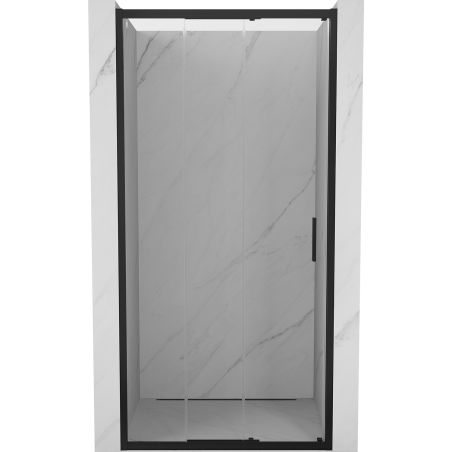 Mexen Exo-3S drzwi prysznicowe rozsuwane 90 cm, transparent, czarne - 8153-090-000-70-00
