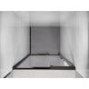 Mexen Exo-3S drzwi prysznicowe rozsuwane 95 cm, transparent, czarne - 8153-095-000-70-00