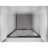 Mexen Exo-3S drzwi prysznicowe rozsuwane 100 cm, transparent, czarne - 8153-100-000-70-00