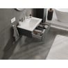 Mexen Orio szafka łazienkowa 70 cm z umywalką Otis, 1 szuflada, grafit mat/biała mat - 91A10-07023-1-BF66-W18M01