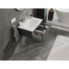 Mexen Orio szafka łazienkowa 70 cm z umywalką Vela, 1 szuflada, grafit mat/biała mat - 91A10-07023-1-BF66-W23M01