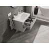 Mexen Orio szafka łazienkowa 70 cm z umywalką Vela, 2 szuflady, szara mat/biała mat - 91A10-07047-2-BFF62-W23M01