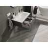 Mexen Orio szafka łazienkowa 80 cm z umywalką Vela, 1 szuflada, grafit mat/biała mat - 91A10-08023-1-BF66-W23M01