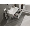 Mexen Orio szafka łazienkowa 90 cm z umywalką Vela, 1 szuflada, szara mat/biała mat - 91A10-09023-1-BF62-W23M01