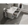 Mexen Orio szafka łazienkowa 90 cm z umywalką Otis, 2 szuflady, szara mat/biała mat - 91A10-09047-2-BFF62-W18M01