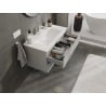 Mexen Orio szafka łazienkowa 90 cm z umywalką Vela, 2 szuflady, szara mat/biała mat - 91A10-09047-2-BFF62-W23M01