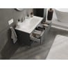Mexen Orio szafka łazienkowa 90 cm z umywalką Vela, 2 szuflady, grafit mat/biała mat - 91A10-09047-2-BFF66-W23M01