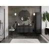 Mexen Orio szafka łazienkowa 120 cm z umywalką Otis, 2 szuflady, czarna mat - 91A10-12047-2-BFF71-W18M71