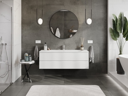 Mexen Orio szafka łazienkowa 140 cm z umywalką Vela, 2 szuflady, biała mat - 91A10-14047-2-BFF01-W23M01