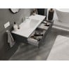 Mexen Rivel szafka łazienkowa 120 cm z umywalką Otis, 1 szuflada, ryflowana , grafit mat/biała mat - 91A20-12023-1-BF66-W18M0