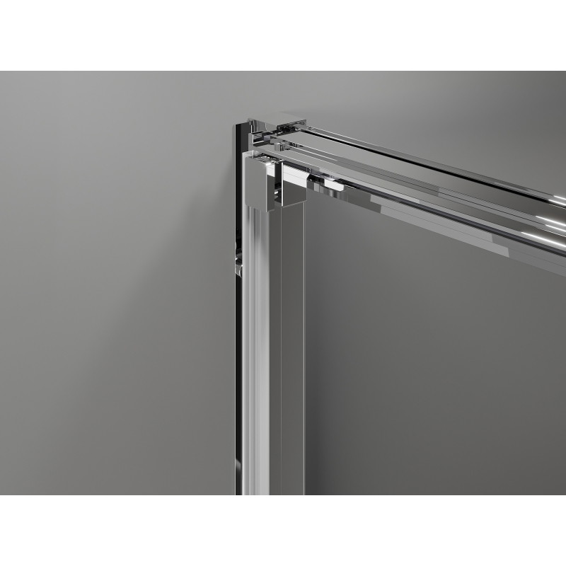 Mexen Exo-3S drzwi prysznicowe rozsuwane 75 cm, transparent, chrom - 8153-075-000-01-00