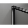 Mexen Exo-3S drzwi prysznicowe rozsuwane 75 cm, transparent, czarne - 8153-075-000-70-00
