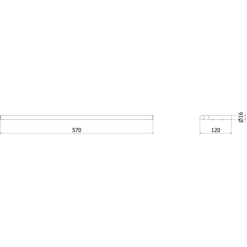 Mexen Loop wisząca półka, różowe złoto - 70A71061-60