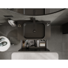 Mexen Orio szafka łazienkowa podumywalkowa 80 cm, 1 szuflada, czarna mat - 91A10-08047-1-BF71
