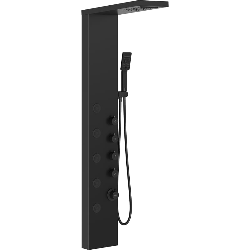 Mexen Lando panel prysznicowy, czarny - 7611-04-70