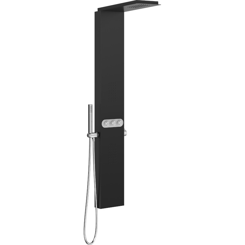 Mexen Omar panel prysznicowy, czarny - 7610-03-70