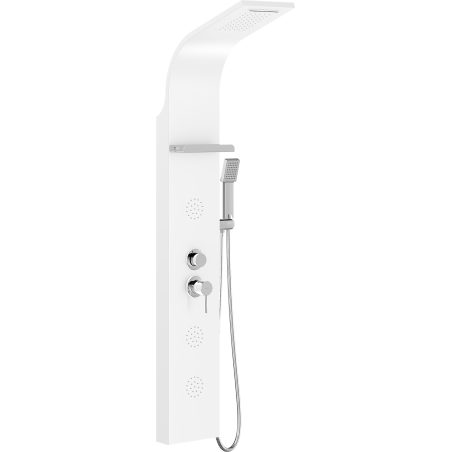 Mexen Borg panel prysznicowy, biały - 7615-03-20