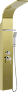 Mexen Borg panel prysznicowy, złoty - 7615-03-50