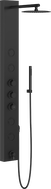 Mexen Ivo panel prysznicowy z wylewką, czarny - 7608-03-70