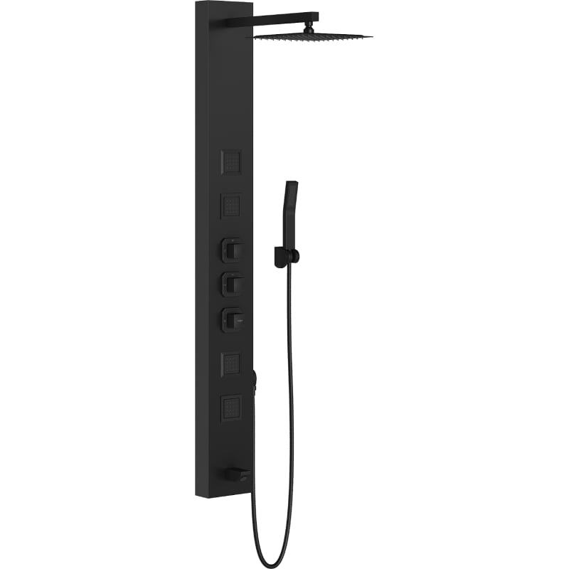 Mexen Orco panel prysznicowy, czarny - 7607-03-70