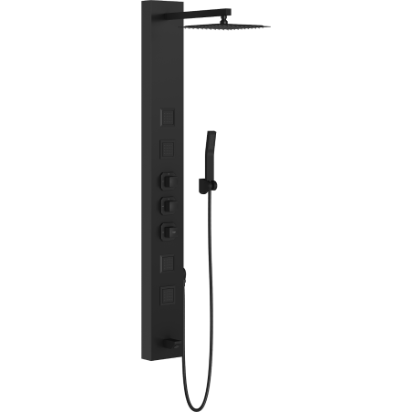Mexen Orco panel prysznicowy, czarny - 7607-03-70