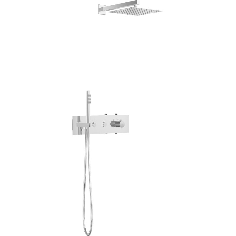 Mexen Azul zestaw prysznicowy podtynkowy, chrom - 7629-03-00
