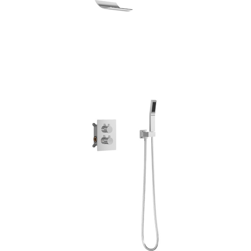 Mexen Salto zestaw prysznicowy podtynkowy, chrom - 7604-02-00