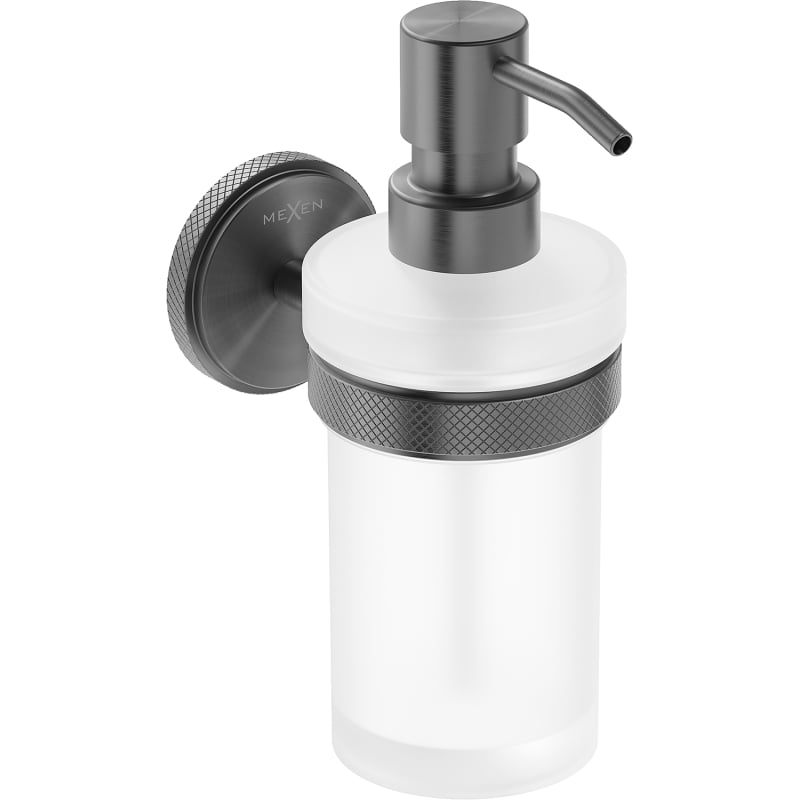 Mexen Gravo dozownik do mydła, gun gray szczotkowany - 70A93058-66