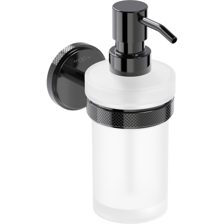 Mexen Gravo dozownik do mydła, black chrome - 70A93058-73