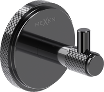 Mexen Gravo haczyk na ręcznik, black chrome - 70A93011-73