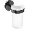 Mexen Gravo kubek na szczoteczki, black chrome - 70A93051-73