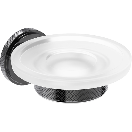 Mexen Gravo mydelniczka, black chrome - 70A93055-73