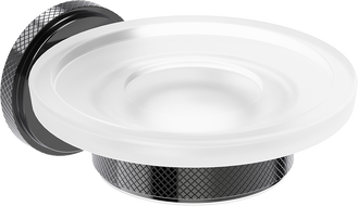 Mexen Gravo mydelniczka, black chrome - 70A93055-73