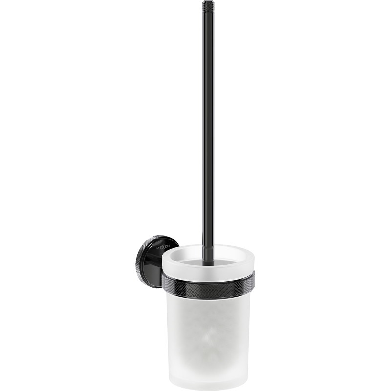 Mexen Gravo szczotka toaletowa, black chrome - 70A93071-73