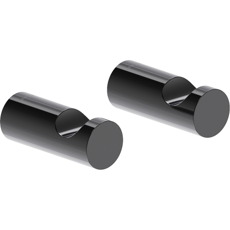 Mexen Loop haczyk na ręcznik (2 szt.), black chrome - 70A71010-73