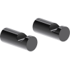 Mexen Loop haczyk na ręcznik (2 szt.), black chrome - 70A71010-73