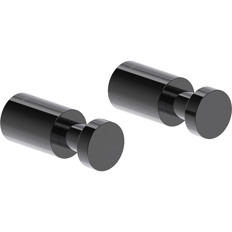 Mexen Loop haczyk na ręcznik (2 szt.), black chrome - 70A71011-73