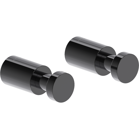 Mexen Loop haczyk na ręcznik (2 szt.), black chrome - 70A71011-73