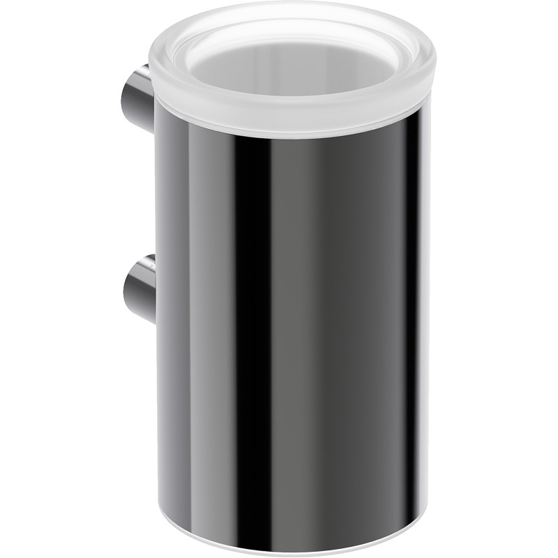 Mexen Loop kubek na szczoteczki, black chrome - 70A71051-73