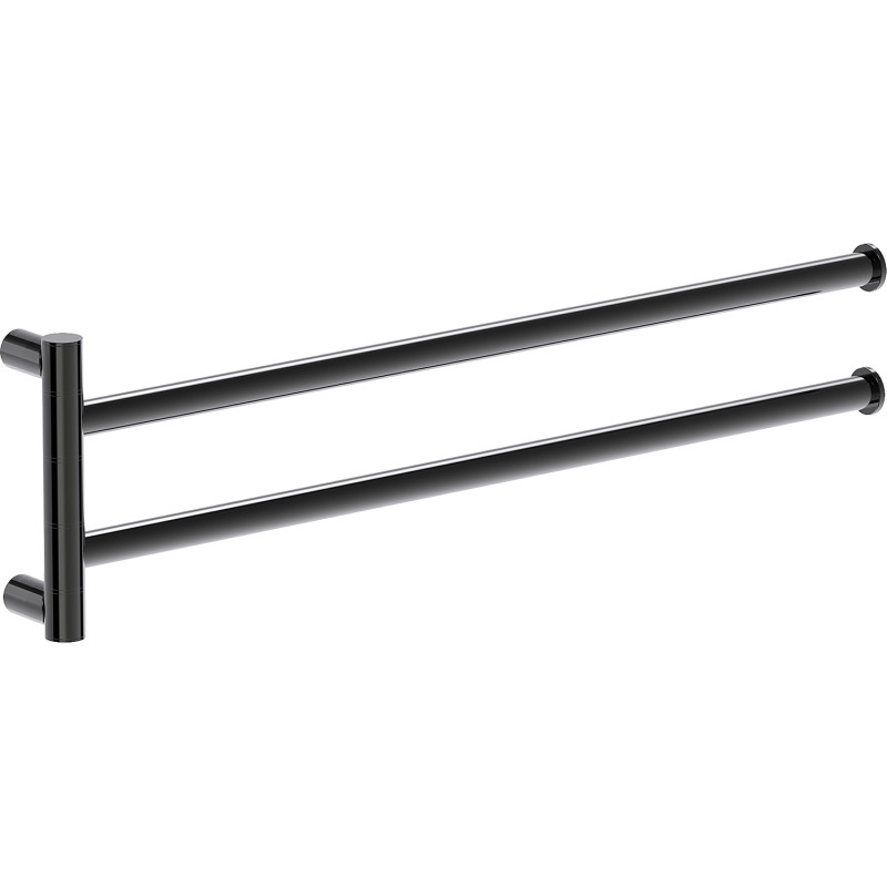 Mexen Loop podwójny obrotowy wieszak na ręcznik, black chrome - 70A71049-73