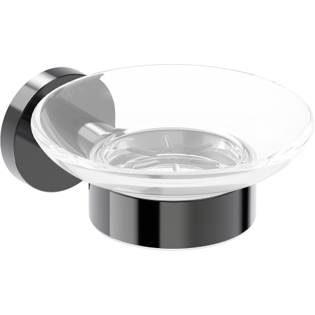 Mexen Ovio mydelniczka, black chrome - 70A19555-73