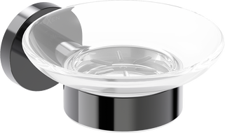 Mexen Ovio mydelniczka, black chrome - 70A19555-73