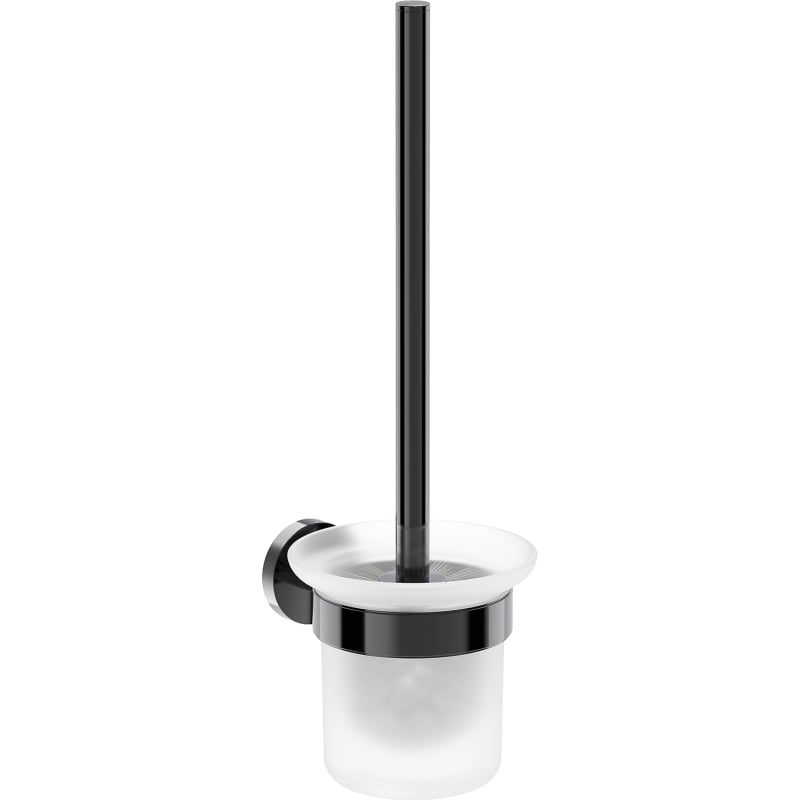 Mexen Ovio szczotka toaletowa, black chrome - 70A19571-73