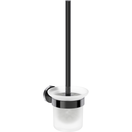 Mexen Ovio szczotka toaletowa, black chrome - 70A19571-73