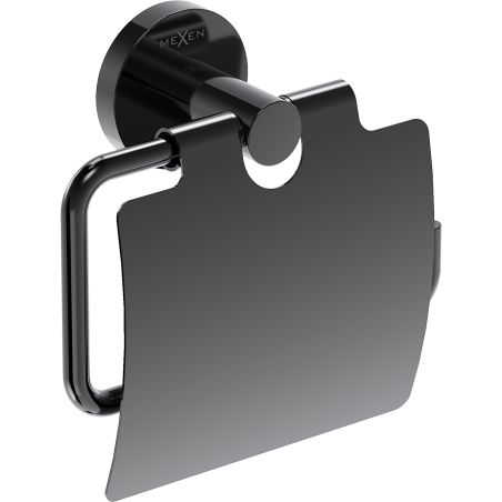 Mexen Ovio uchwyt na papier toaletowy, black chrome - 70A19521-73